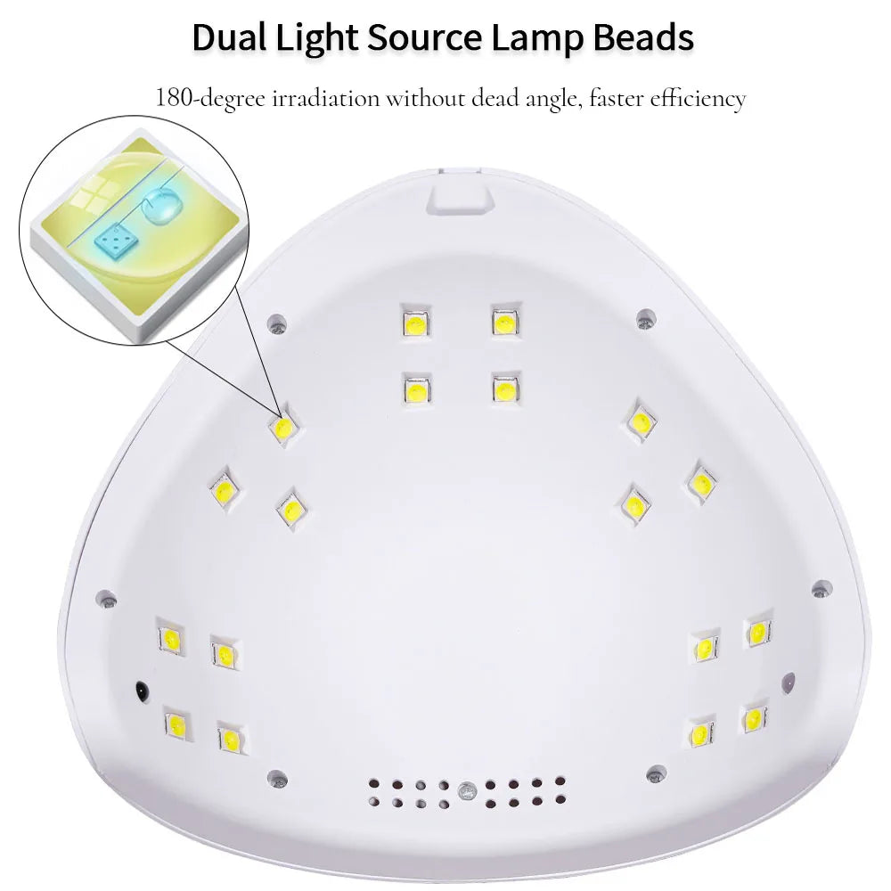 LULAA UV Nail Polish Lamp with Automatic Sensing Feature - Smarsty