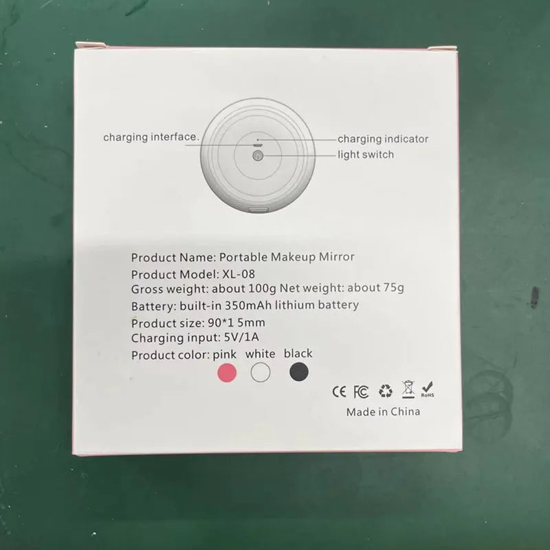 Personalized LED Lighted Compact Makeup Mirror For Women - Smarsty