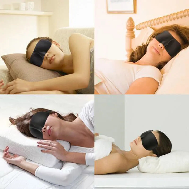 3D Contoured Sleep Eye Mask for Total Light Blockout - Smarsty