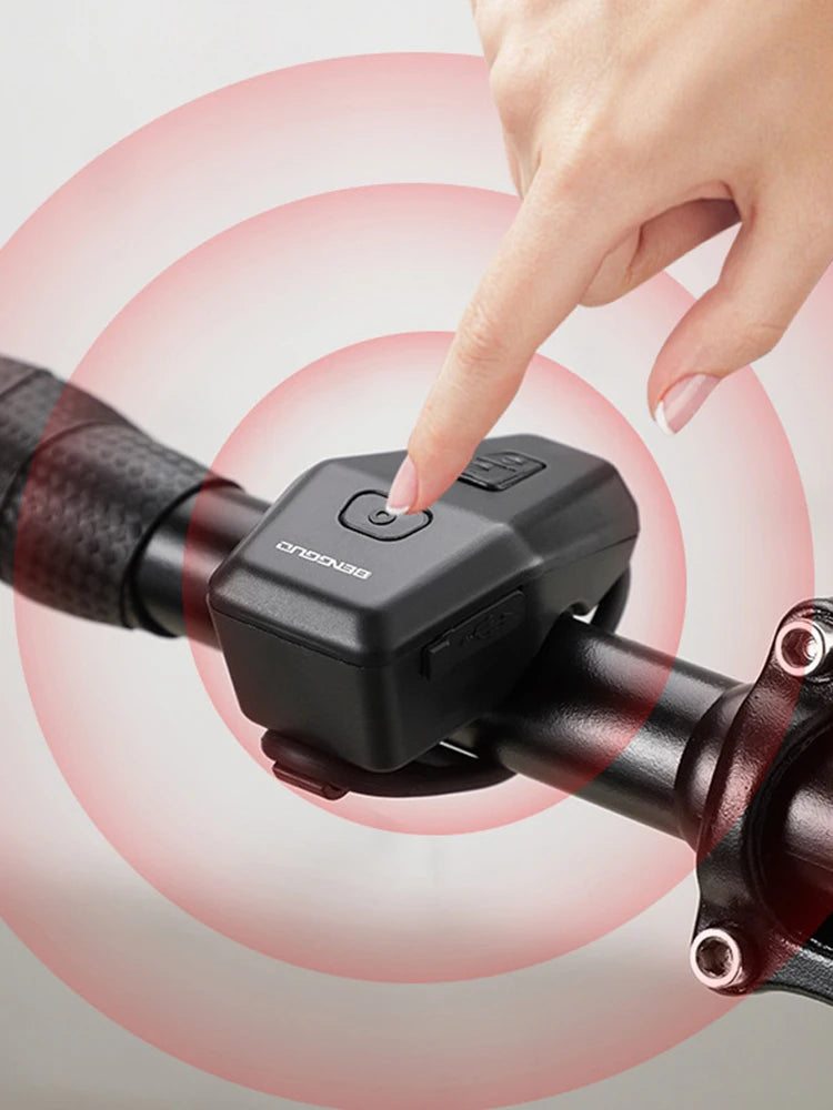 Motorcycle Electric Horn USB Rechargeable Bike Warning Safety Bell Waterproof Electronic Bicycle Horn for Mountain Road Bike