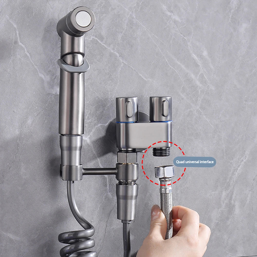 Portable Cold Water Bidet Sprayer Set for Easy Cleaning - Smarsty