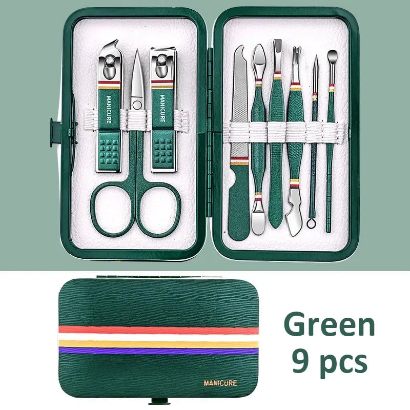 Portable Manicure Set with Sharp Stainless Steel Tools - Smarsty