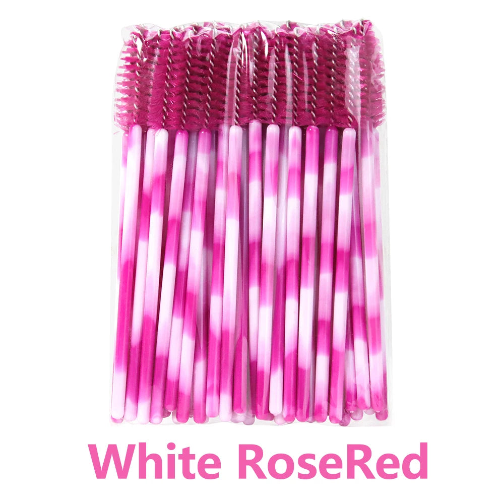 50Pcs Disposable Eyelash Brushes for Makeup Application - Smarsty