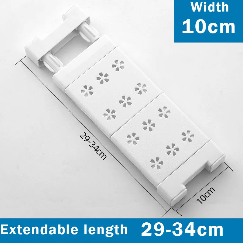 Adjustable Closet Organizer Storage Shelf Wall Mounted Kitchen Rack Space Saving Wardrobe Decorative Shelves Cabinet Holder by Smarsty