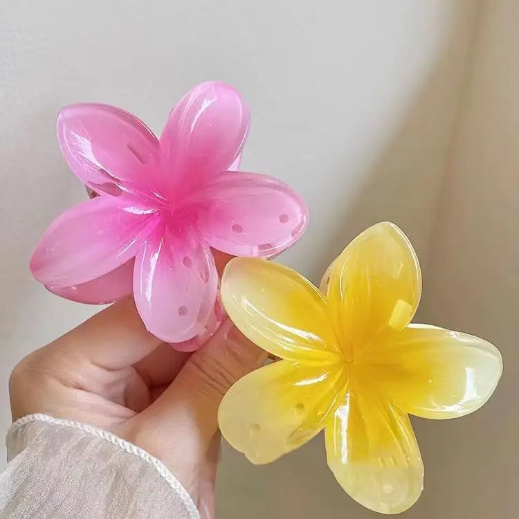 Hawaiian Gradient Hair Clips Flower Beach Vacation Style - Smarsty