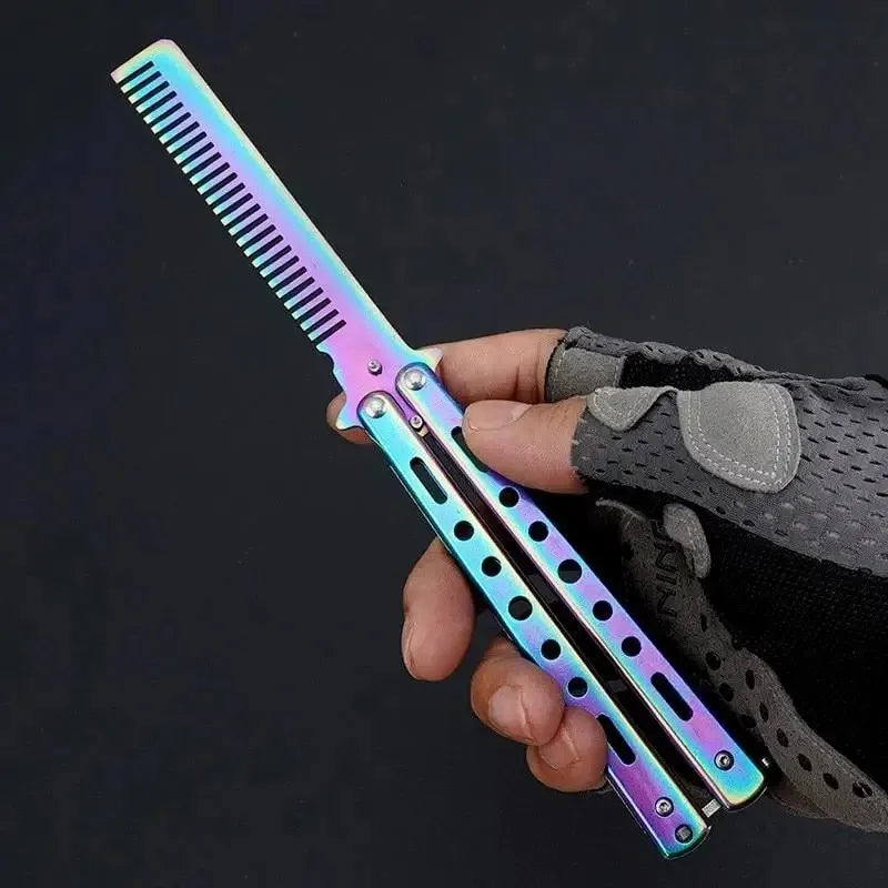 Foldable Stainless Steel Comb for Beard and Hair Styling - Smarsty