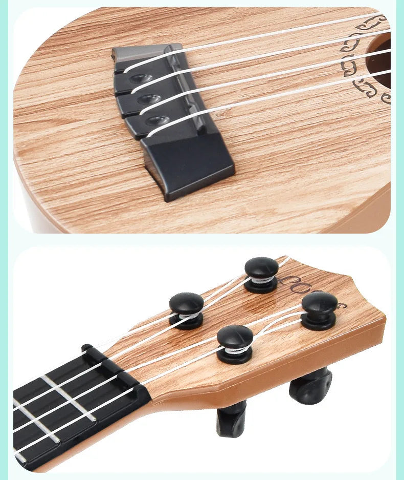 35cm Children Guitar Toy Can Be Used To Play Elementary Instruments With Paddles Simulating Yukrili Music Toys - Smarsty