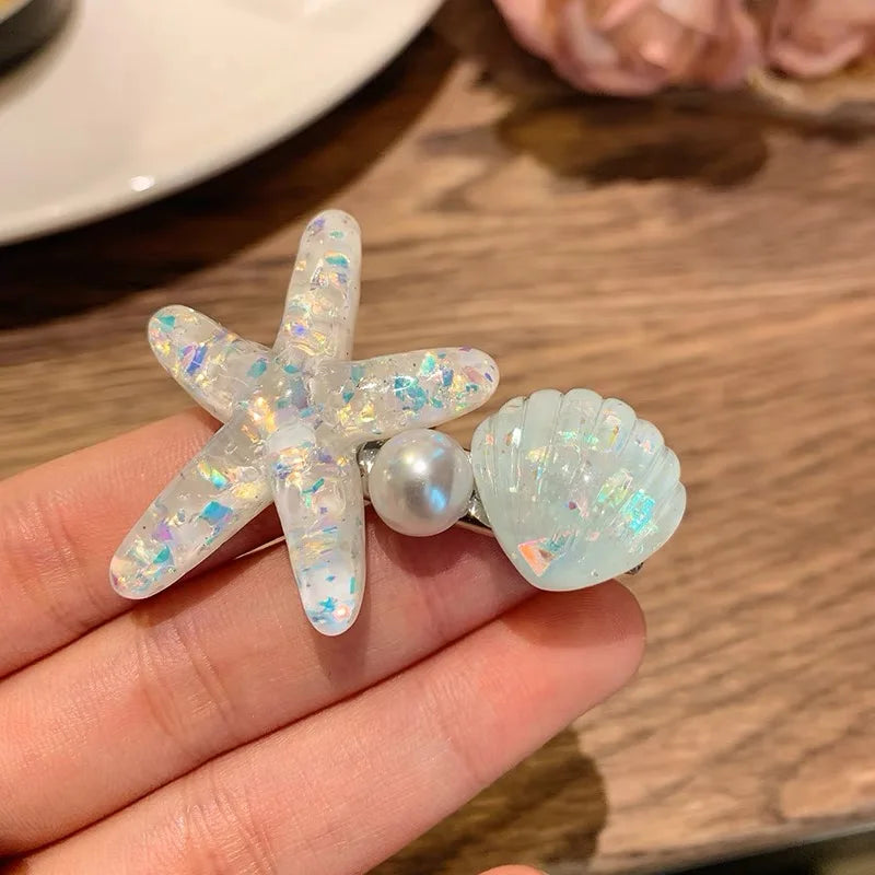 Elegant Starfish Hair Clips for Summer Beach Style - Smarsty