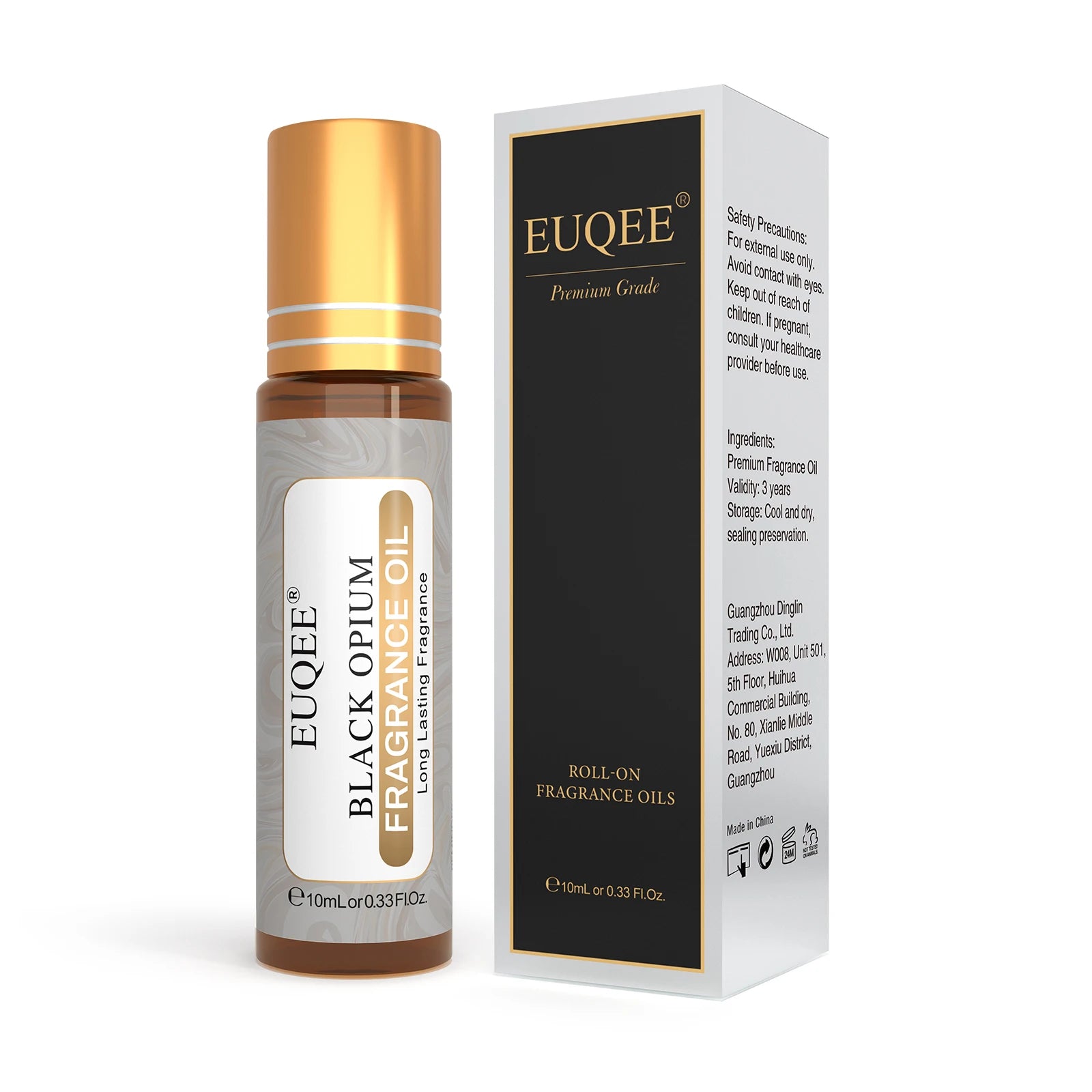 EUQEE 10ml Women's Roller Fragrance Oil Coconut Vanilla Scent - Smarsty