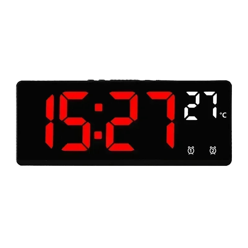 Voice Control LED Alarm Clock with Temperature Display - Smarsty