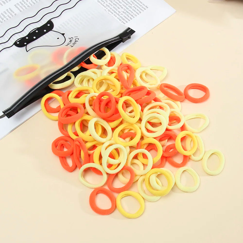 50 Pack Seamless Hair Ties Gentle No Damage Elastic - Smarsty