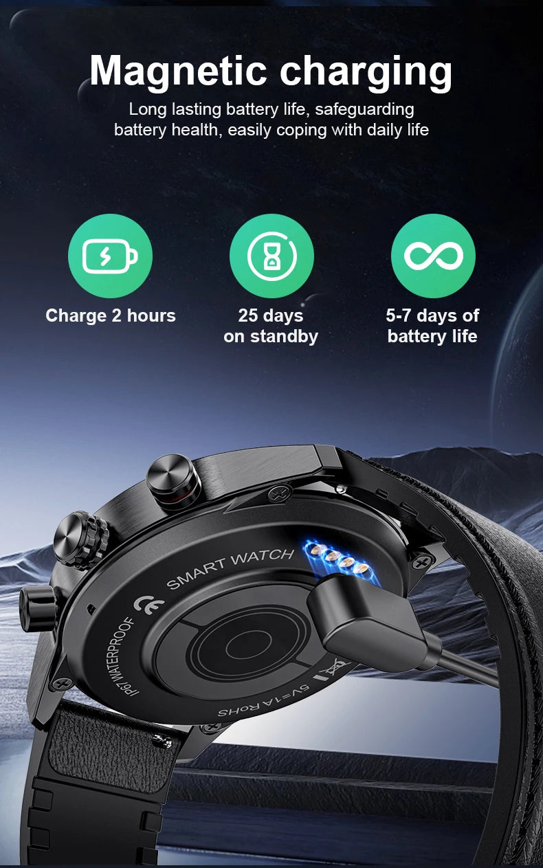 Rugged Military GPS Smart Watch for Men - Smarsty