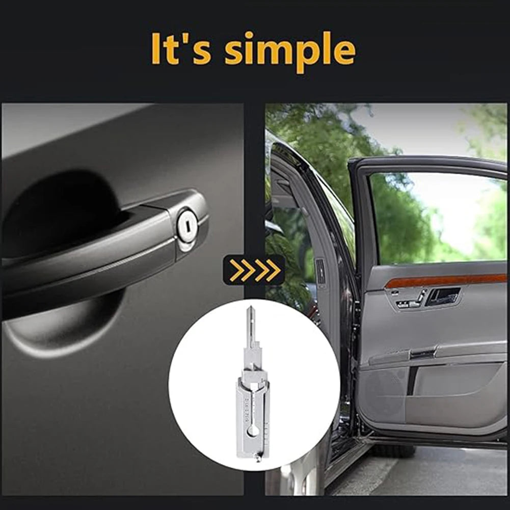 1-5pcs Stainless Steel Key Decoder SS001 O-ring Pickup Kit Pickup Hand Tool Maintenance Repair Kit