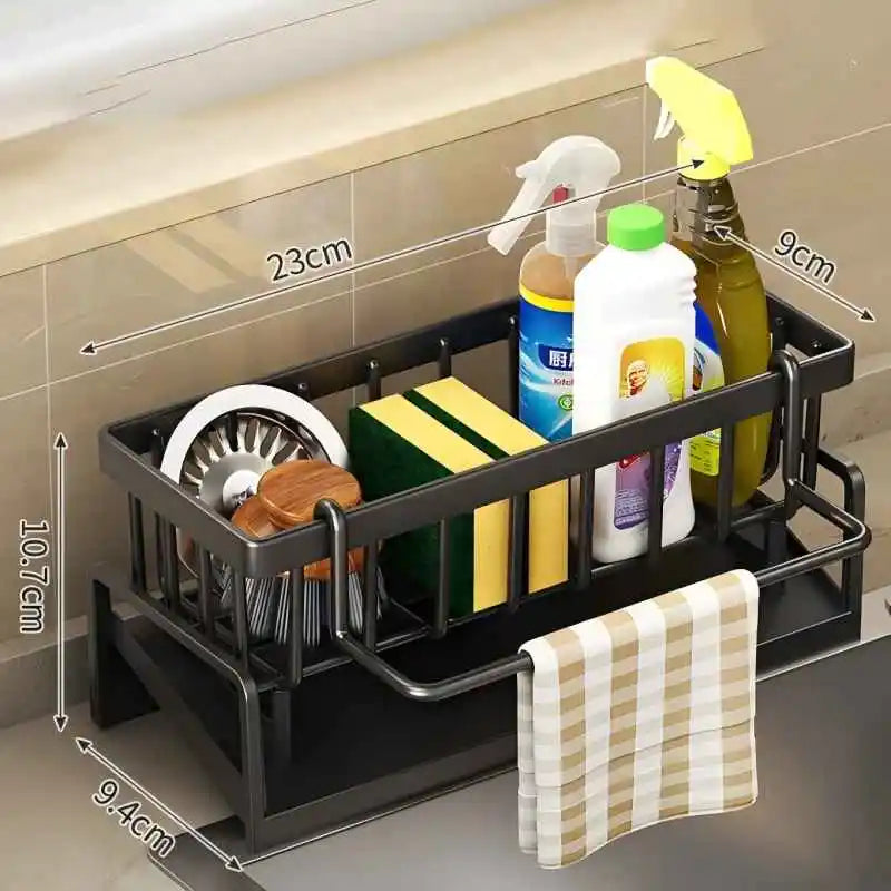 Kitchen Spice Storage Shelf with Drainage Rack - Smarsty