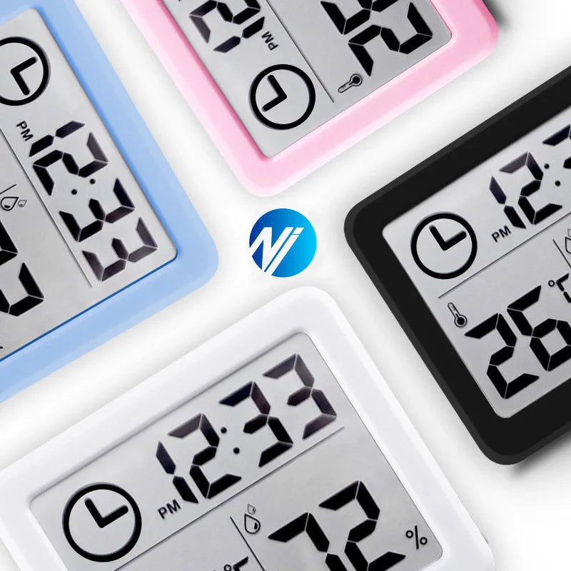 Digital Clock Desk Clock with Temperature and Humidity Display - Smarsty