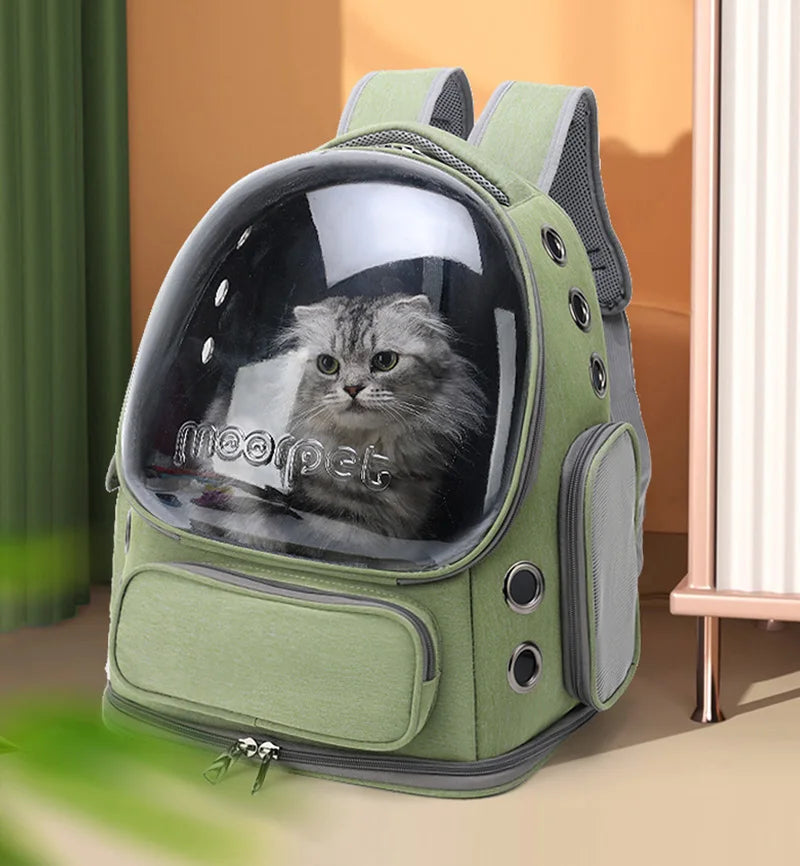 Transparent Cat Carrier Backpack for Outdoor Travel - Smarsty