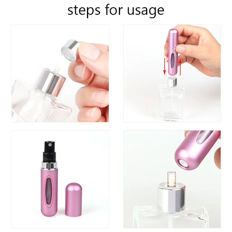 Portable 5ml Refillable Perfume Bottle for Travel - Smarsty