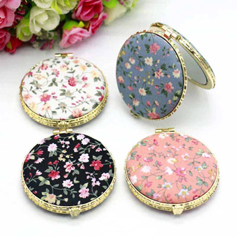 Portable Floral Makeup Mirror for Women Gifts - Smarsty