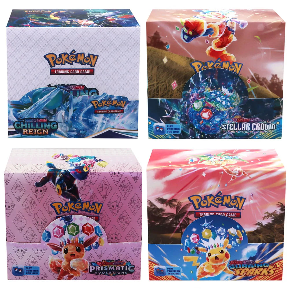 324pcs Pokemon TCG: Sword & Shield-Fusion Strike Booster Display Box (36 Packs) Board Game Card DESTINED RIVALS Stellar Crown - Smarsty