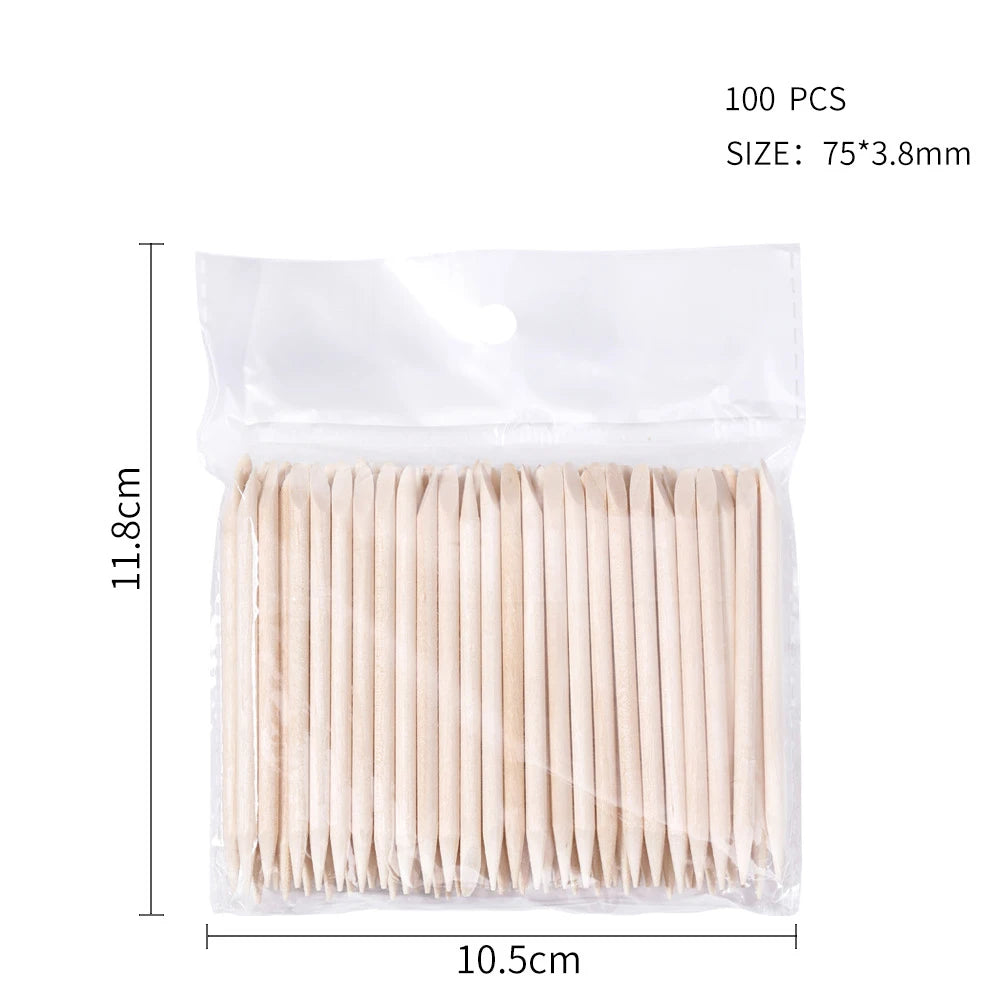 100 Piece Cuticle Pusher Set for Easy Nail Care - Smarsty