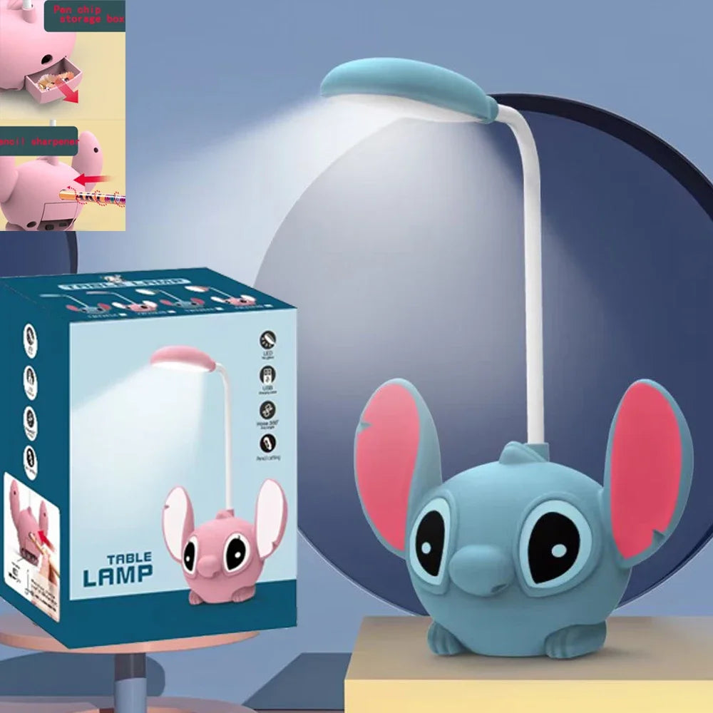 LED Lilo and Stitch Desk Lamp with Pencil Sharpener - Smarsty