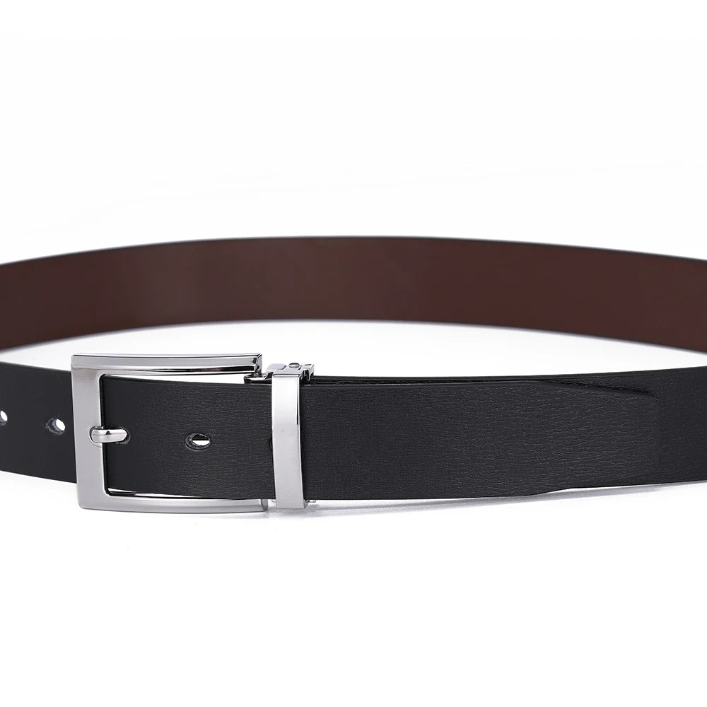 Men's Leather Cowskin Belt High Quality Fashion Waist Strap - Smarsty