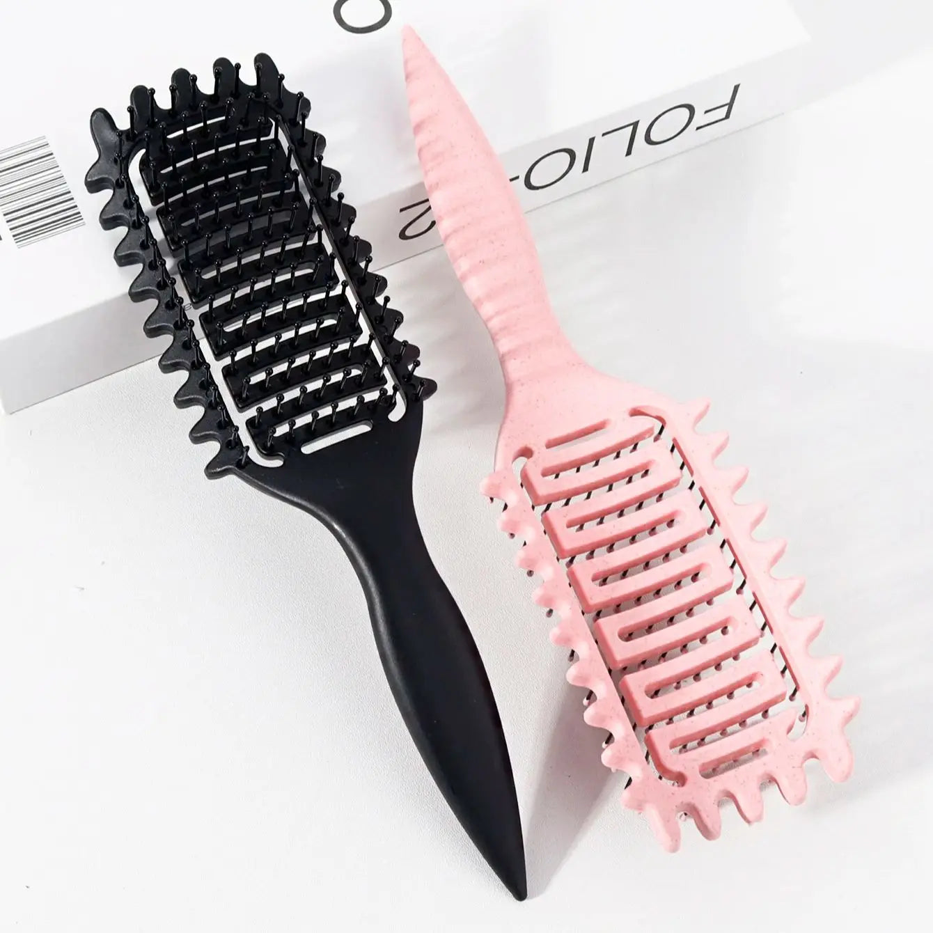 Curly Hair Styling Brush with Nylon Bristles - Smarsty