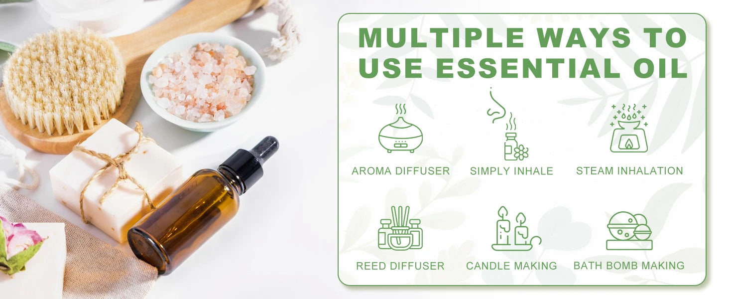 PHATOIL Pure Essential Oils for Diffusers Natural Aroma - Smarsty