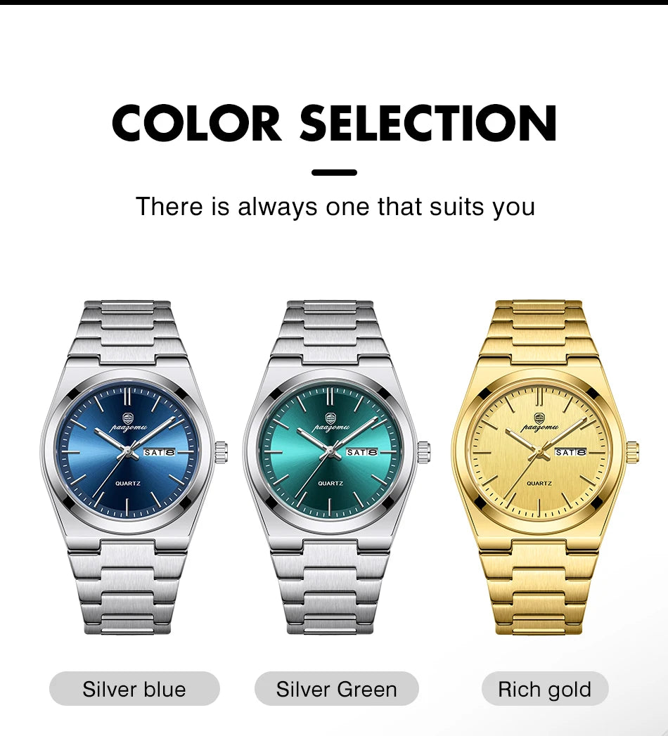 Luxury Waterproof Quartz Men's Watch with Luminous Features - Smarsty