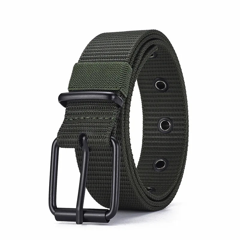 Unisex Canvas Belt Durable Outdoor Sports Pin Buckle - Smarsty