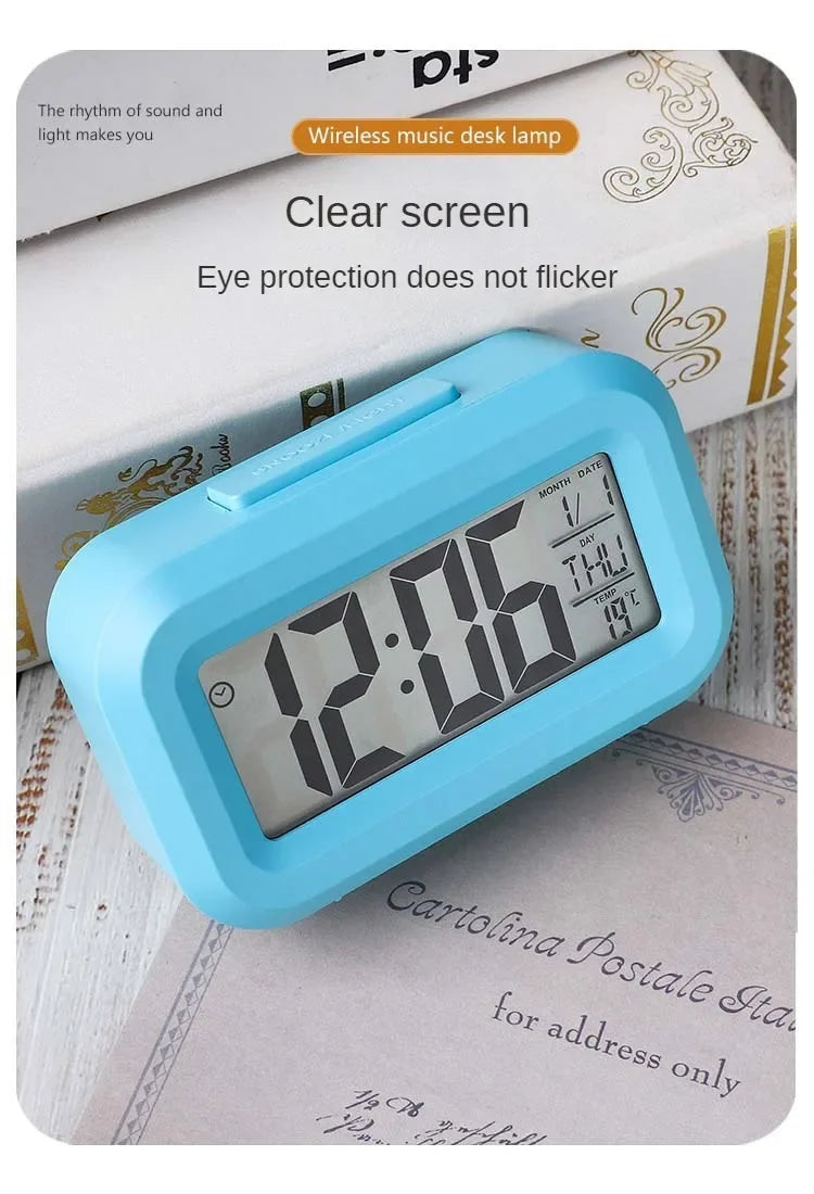 LED Digital Alarm Clock with Calendar Function for Desk - Smarsty
