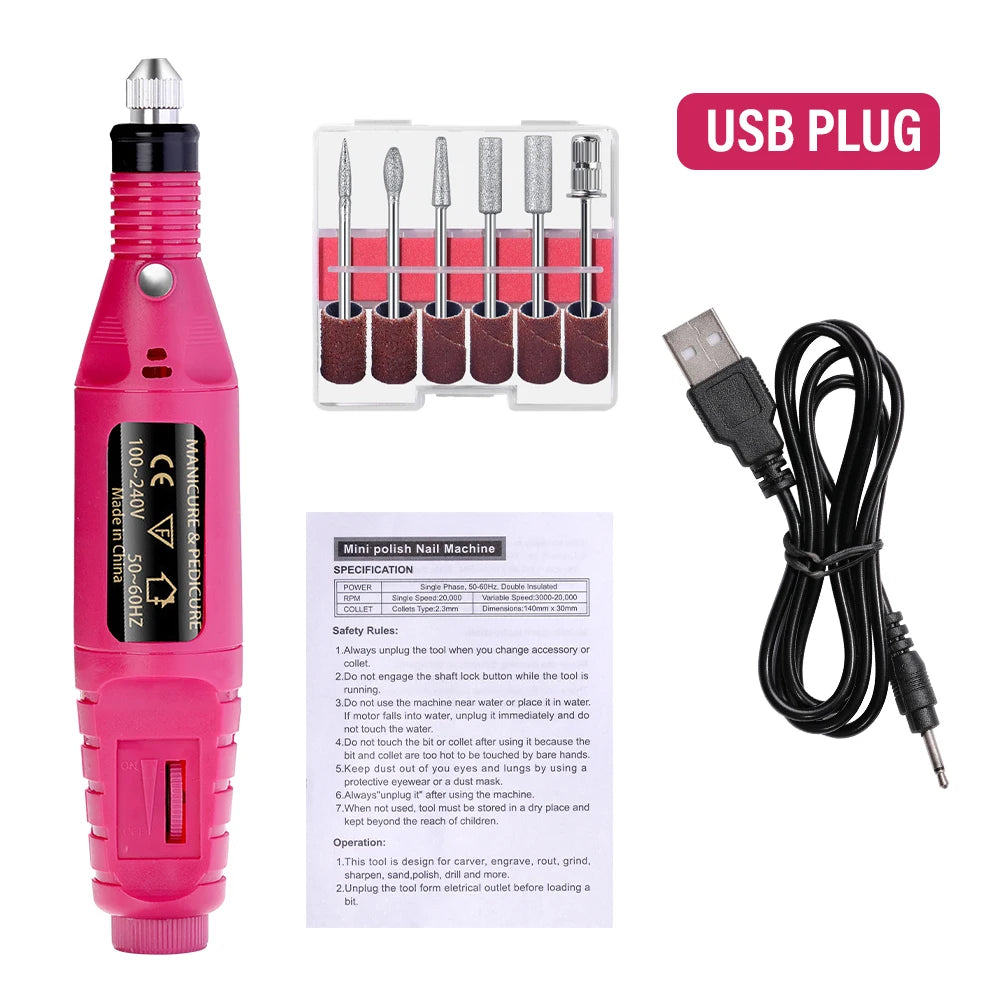 LULAA Professional Electric Nail Drill Set for Manicure - Smarsty