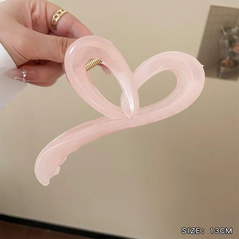 13cm Large Hair Clip For Thick Hair Strong Hold Transparent - Smarsty