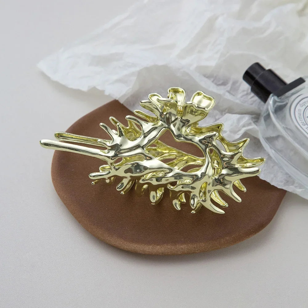 Colorful Conch Shell Hair Claw Clip For Summer Beach - Smarsty