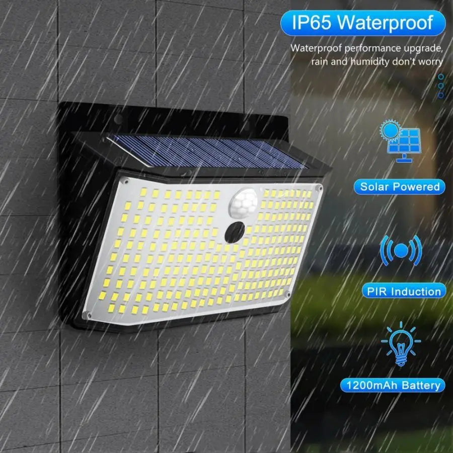138 LED Solar Wall Lights with Motion Sensor - Smarsty