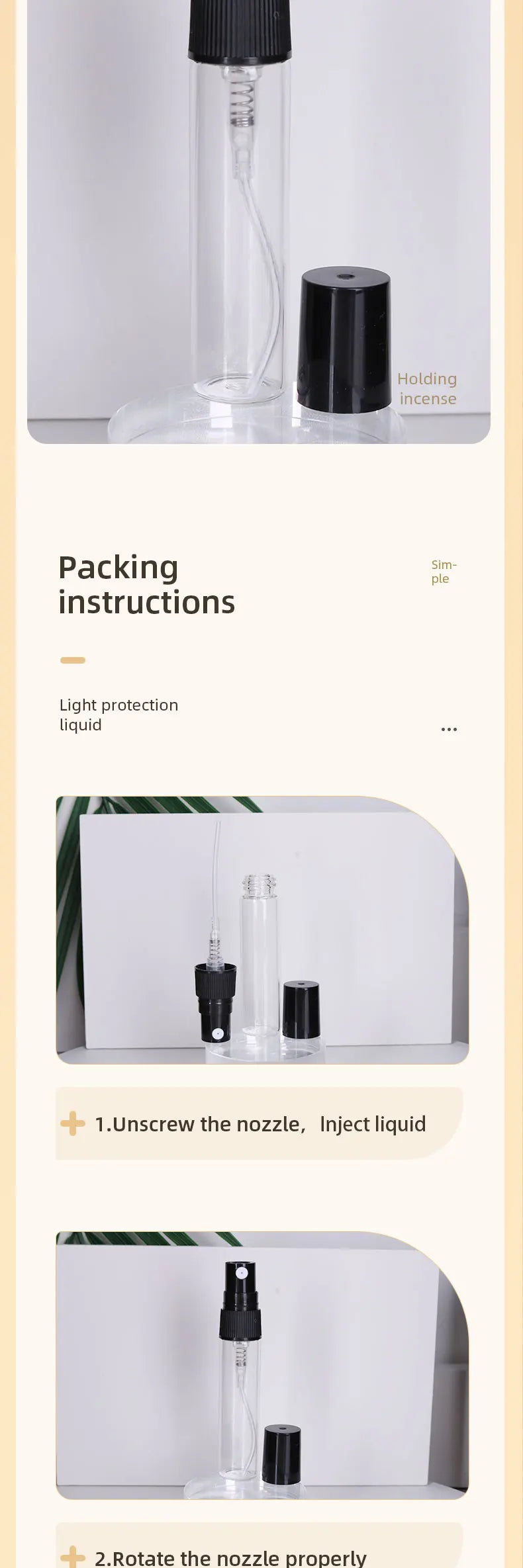 High Quality 5ml Glass Perfume Spray Bottle - Smarsty