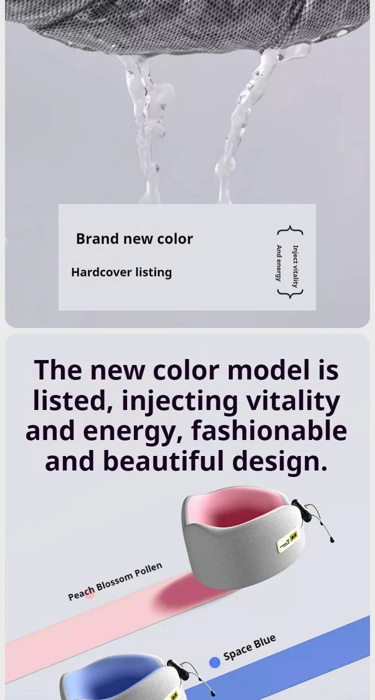 Memory Foam U-Shaped Travel Pillow for Neck Support - Smarsty