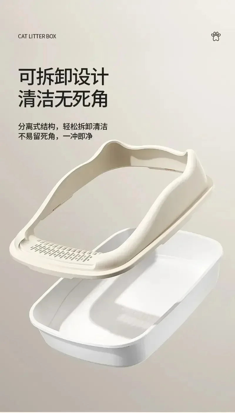 Small Cat Litter Box with Anti-Splash Design - Smarsty