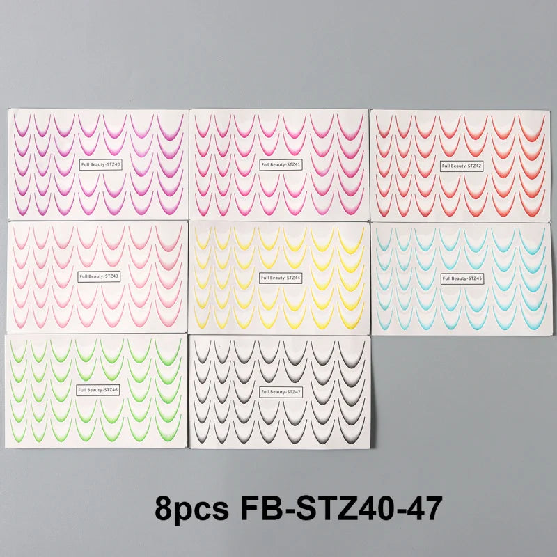 Gradient French Nail Art Stickers for Stunning Ombre Manicures - Smarsty