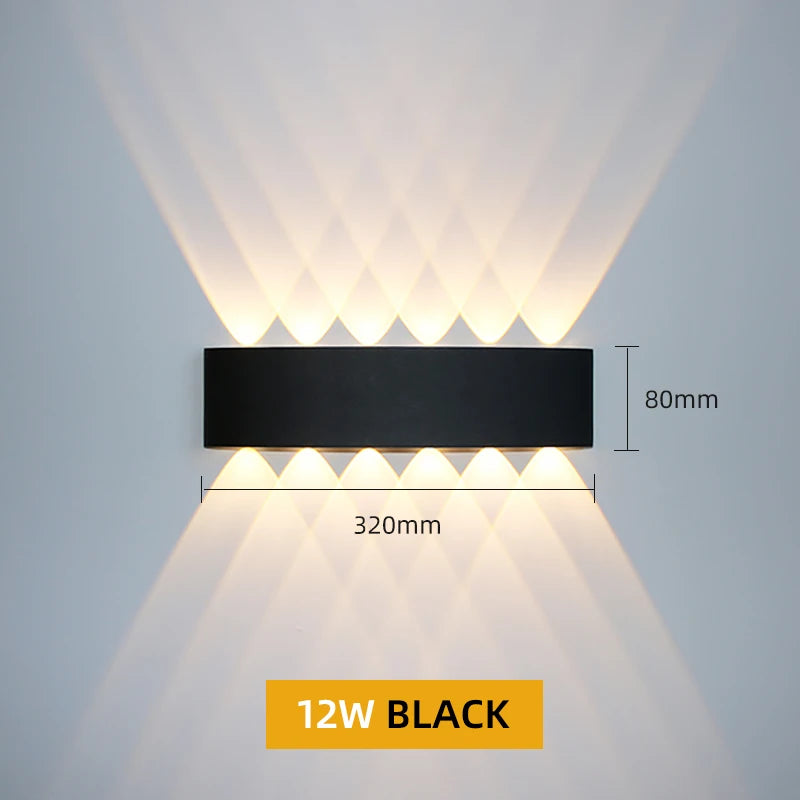 Waterproof Aluminum LED Wall Lamp for Indoor and Outdoor Use - Smarsty