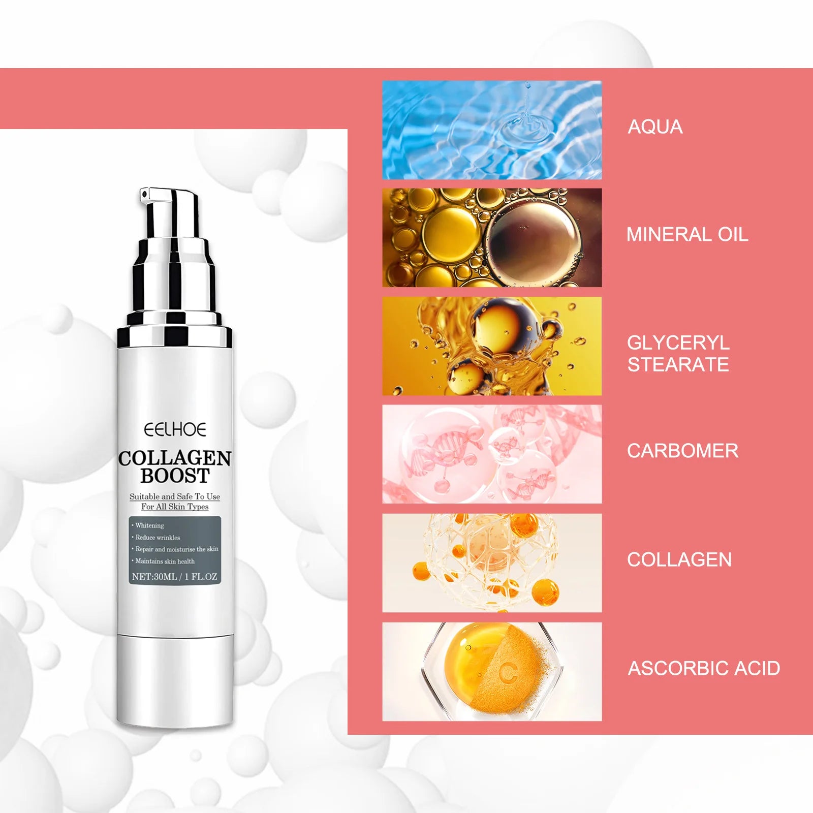 Collagen Booster Face Cream for Firm Skin - Smarsty