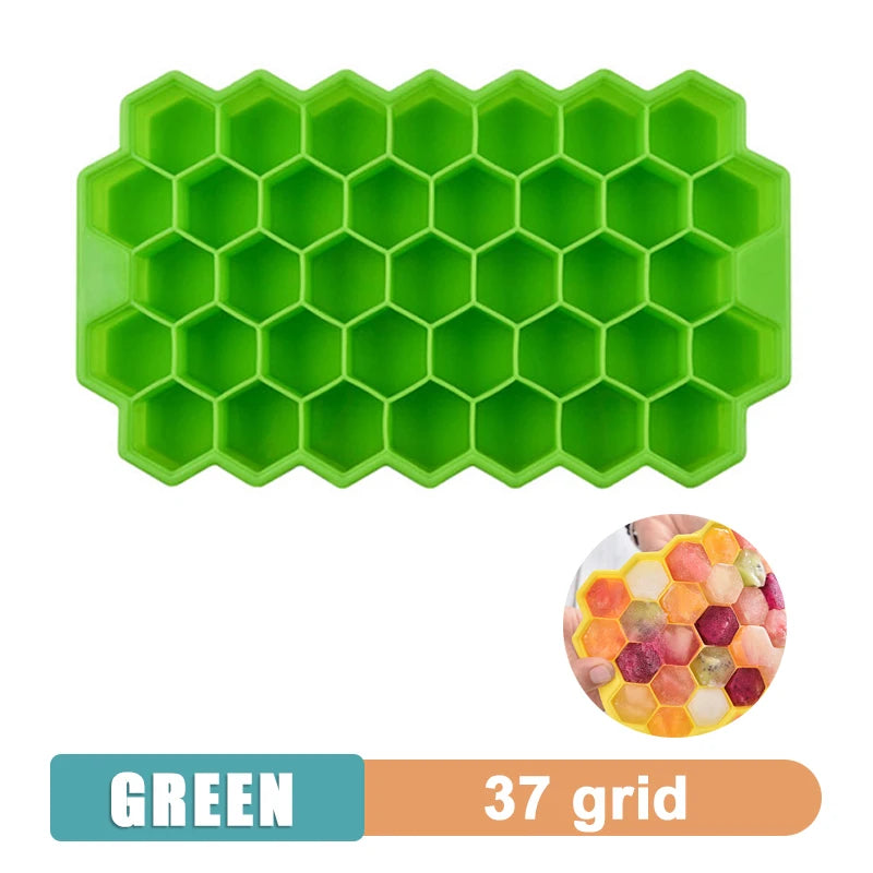 4/6/8/15 Grid Big Ice Tray Mold Giant Jumbo Large Food Grade Silicone Ice Cube Square Tray Mold DIY Ice Maker Ice Cube Tray - Smarsty