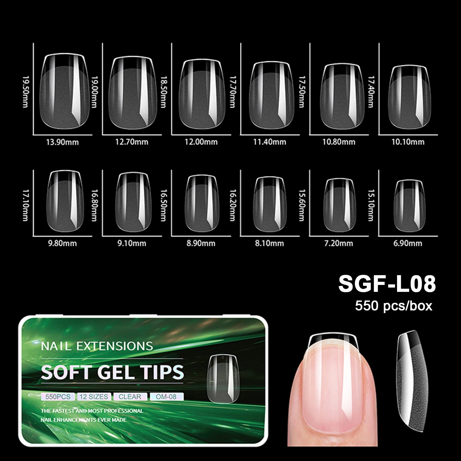 Luxury Soft Gel False Nail Tips for Elegant Manicure - Smarsty