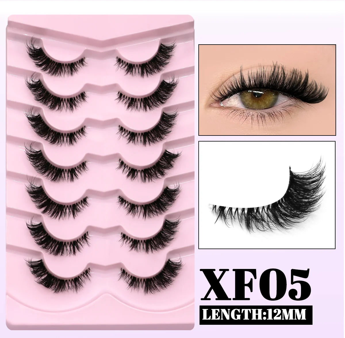GROINNEYA Winged Cat Eye Faux Mink Lashes - Smarsty