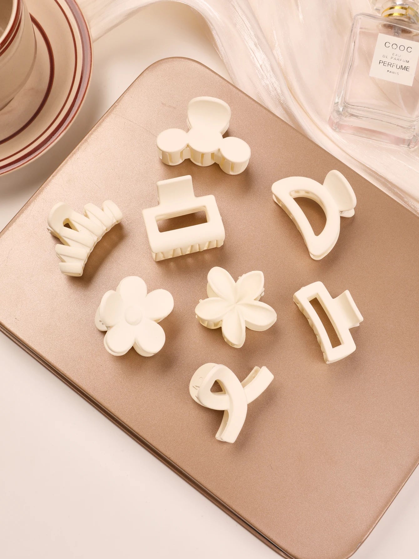 Small Flower Hair Claw Clips For Thin Hair Secure Hold - Smarsty