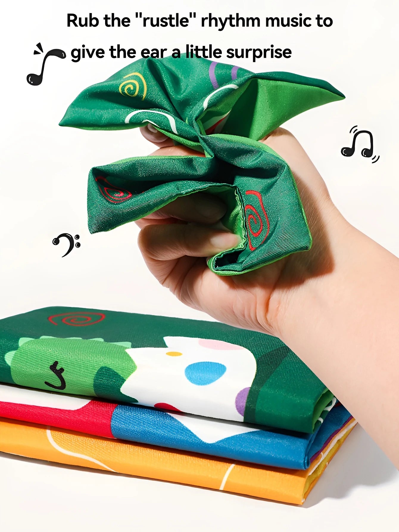 Fun Cartoon Unbreakable Cloth Book Ring Paper Tissue Box Toy by Smarsty