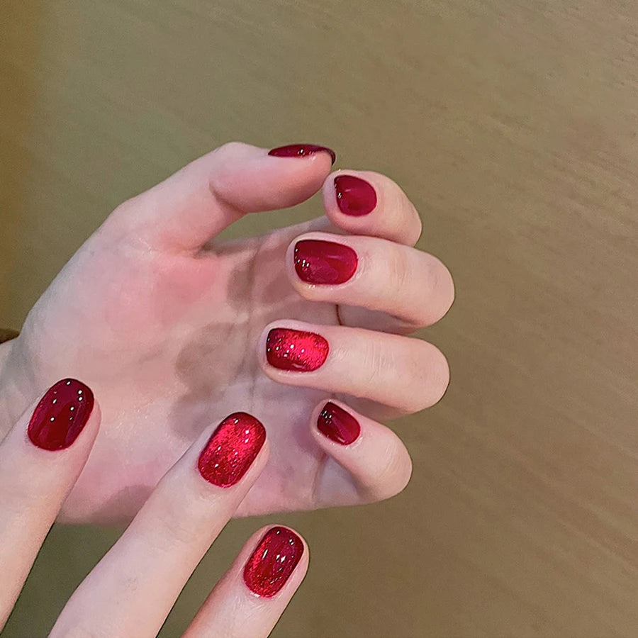 Holographic Cat Eye Gel Nail Polish With Galactic Effect - Smarsty