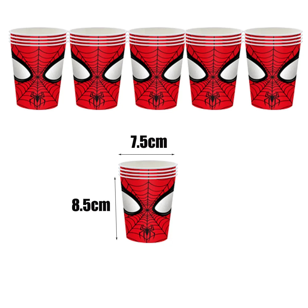 Disney Spiderman Birthday Party Supplies Set - Smarsty