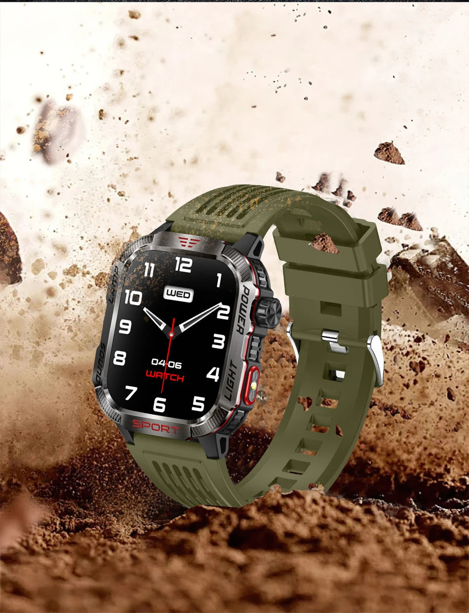 Waterproof Military GPS Smart Watch With Bluetooth Call - Smarsty