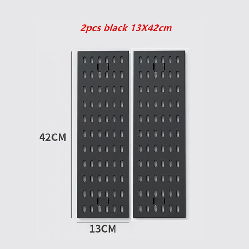 Punch-free Hole Board Vertical Desktop Wall Hanging Office Desk Storage Shelf Reading Room Desktop kitchen Bathroom Storage Rack by Smarsty